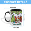 Uni Chicken Christmas Personalized Name Two Tone Mug