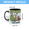 Uni Goat Christmas Personalized Name Two Tone Mug