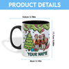 Uni Horse Christmas Personalized Name Two Tone Mug