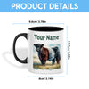 Uni Belted Galloway Personalized Name Two Tone Mug