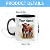 Uni Shorthorn Personalized Name Two Tone Mug