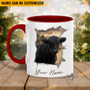 Uni Black Angus Funny Personalized Name Two Tone Mug