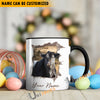 Uni Belted Galloway Funny Personalized Name Two Tone Mug