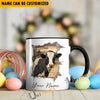 Uni Holstein Funny Personalized Name Two Tone Mug