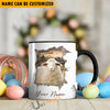 Uni Sheep Funny Personalized Name Two Tone Mug