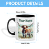 Uni Texas Longhorn Personalized Name Two Tone Mug