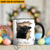 Uni Black Angus Funny Personalized Name Two Tone Mug