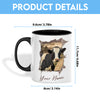 Uni Holstein Funny Personalized Name Two Tone Mug