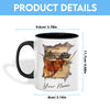 Uni TX Longhorn Funny Personalized Name Two Tone Mug