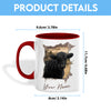 Uni Black Angus Funny Personalized Name Two Tone Mug