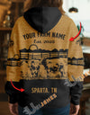 Uni Personalized Coir Pattern Name & Farm Name Cattle Hoodie