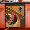 Uni Chicken Brown Custom Name Dishwasher Door Cover