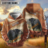 Uni Dexter Customize Name, Farm Name Brown Hoodie