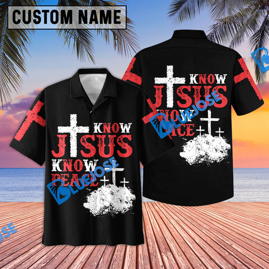 Unique Know Jesus Know Peace Hawaiian Shirt