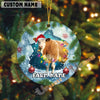Uni Personalized Farmhouse Cow Acrylic Ornament (14 Breed Options)