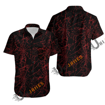 UniJames Comfort The Widow (Webbed) Button Shirt, Hawaiian Shirt For Men