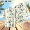 Uni Bamboo Paradise Cream Hawaiian Shirt Aloha Shirt Short Sleeve Shirt Vacation Hawaiian Outdoor Vacation Hawaiian Shirt