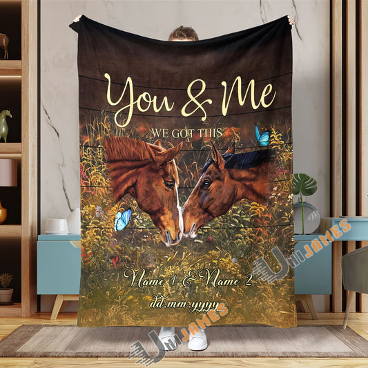 Uni Personalized You&Me We Got This Horse Blanket