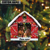 Uni Personalized Horse Christmas Barn Ornament – Custom Farm Name 2025