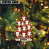 Uni Personalized Farm Name & Year Cow Christmas Tree Acrylic Ornament (14 Breed Options)