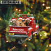 Uni Personalized Jersey Christmas Farm Truck Custom Shape Acrylic Ornament