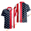UniJames Men's Stars & Stripes Cotton Button Down Shirt