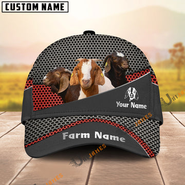 Uni Boer Goat Black Metal Customized Name And Farm Name Cap
