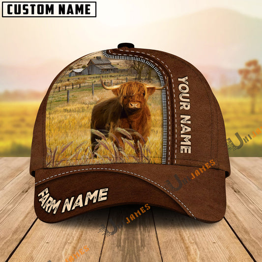 Uni Highland Personalized Name And Farm Name Cap