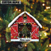 Uni Personalized Farm Name Cow Christmas Barn Ornament Acrylic Ornament (14 Breed Options)
