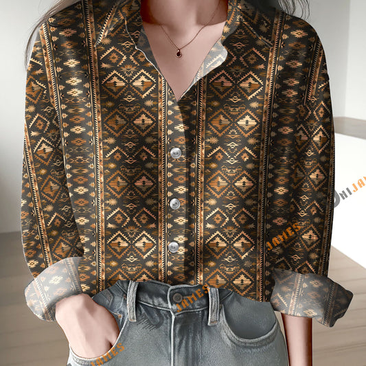 Uni Ancient Symbol Boho Casual Shirt