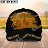 Unijames Personalized Name & Farm Name Black Cattle Hoodie Cap