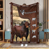 Uni Personalized Name Beefmaster Farm Super Soft Blanket