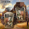 Uni Hereford Personalized Name and Farm Name Color Mixed 3D Hoodie