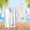 Uni White Floral Bliss Hawaiian Shirt Aloha Shirt Short Sleeve Shirt Vacation Hawaiian Outdoor Vacation Hawaiian Shirt
