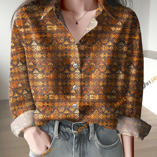 Uni Wild Desert Tribal Geometric Casual Shirt