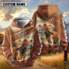 Uni Jersey Customize Name, Farm Name Brown Hoodie