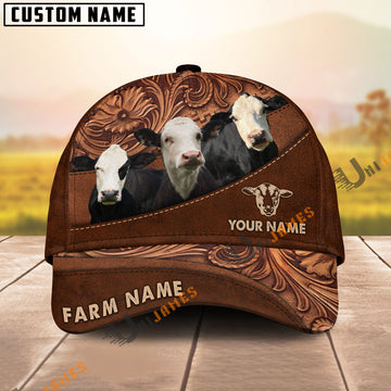 Uni Black Baldy Farming Life Customized Name And Farm Name 3D Classic Cap