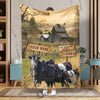 Uni Belted Galloway Life Live Someone Left The Gate Open 3D Blanket