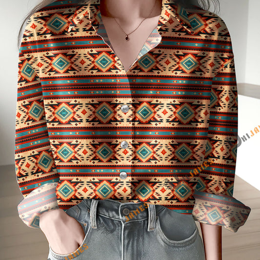 Uni Vintage Nomad Pattern Casual Shirt