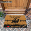 Uni Goat Custom Farm Name Live Like Someone Left The Gate Open Coir Doormat