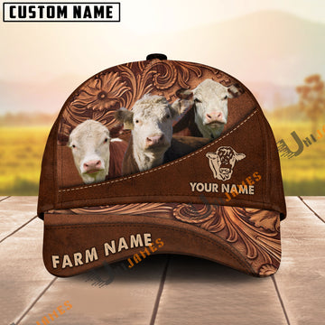 Uni Hereford Farming Life Customized Name And Farm Name 3D Classic Cap