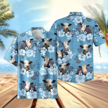 Uni Black Baldy Tribal Flowers Hawaiian Shirt