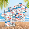 Uni Retro Aloha Hawaii White Hawaiian Shirt Aloha Shirt Short Sleeve Shirt Vacation Hawaiian Outdoor Vacation Hawaiian Shirt