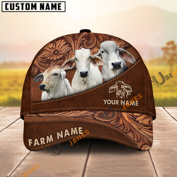 Uni Brahman Farming Life Customized Name And Farm Name 3D Classic Cap