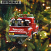 Uni Personalized Black Angus Christmas Farm Truck Custom Shape Acrylic Ornament