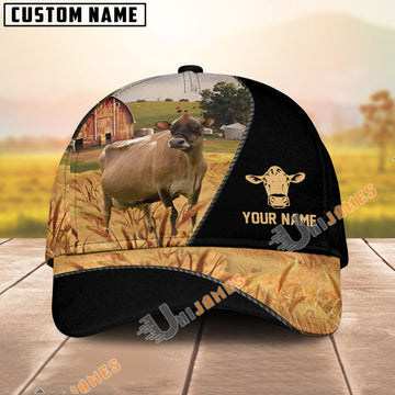 Uni Jersey Barn Farm Black Customized Name Cap