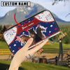 Uni Hackney America Lover Custom Name 3D Leather Clutch