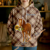 Uni Personalized Sunflower Cow Cozy Hoodie (12 Cattle Breeds)