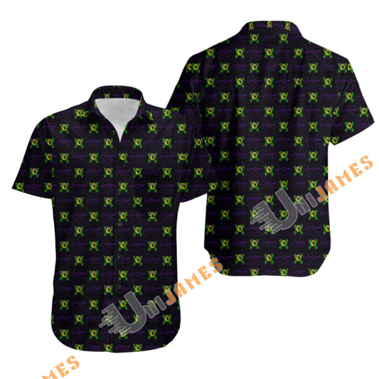 UniJames Comfort Arcade Series 2 Button Shirt, Hawaiian Shirt For Men