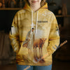Uni Personalized Name & Farm Name Jesus Blessed This Farm Christian Hoodie (10 Cattle Breeds)